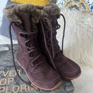 NIB THE NORTH FACE FULL BOOT NUPTSE PURNA II SZ 5 COFFEE BEAN BROWN